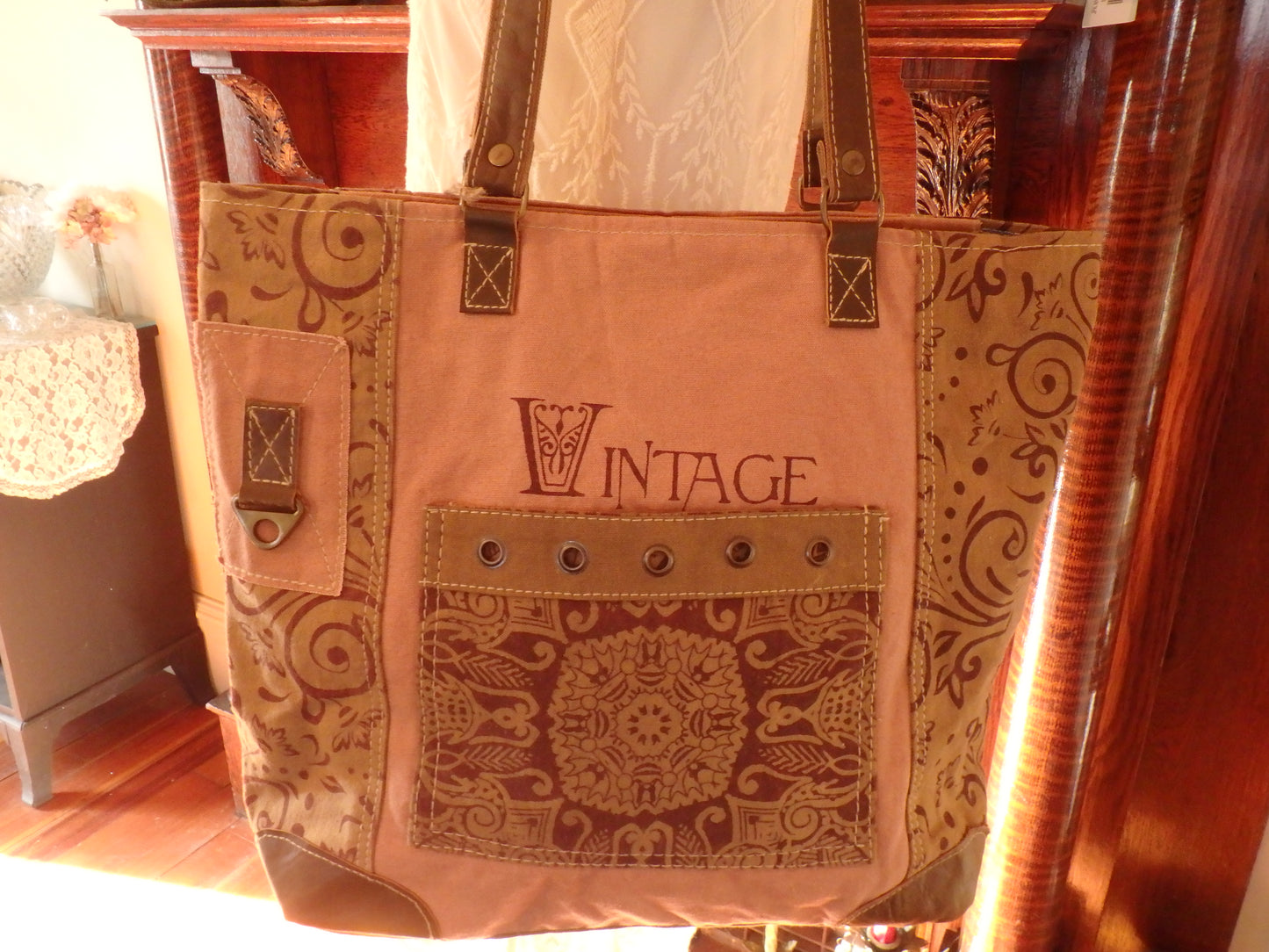 Vintage Floral Tote