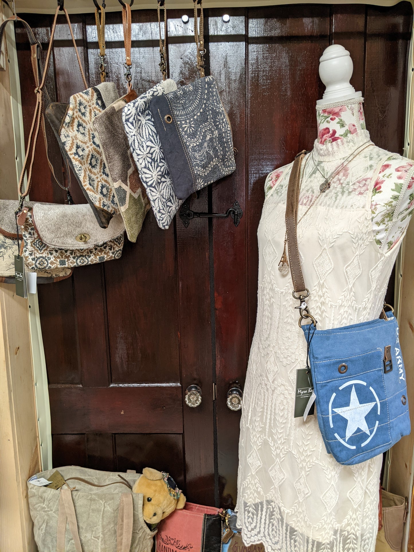 Star Denim Shoulder Bag