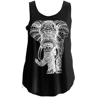 Elephant Graphic Tank (Black)