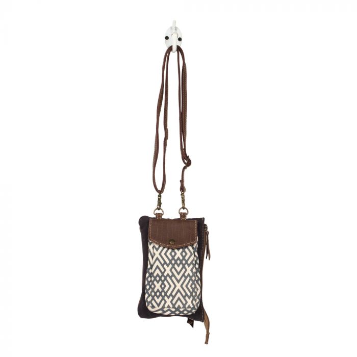 X Design Pocket Crossbody Bag