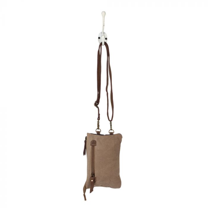 X Design Pocket Crossbody Bag